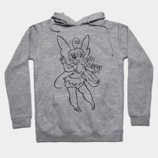 Hey! Fairy - Black Line Hoodie